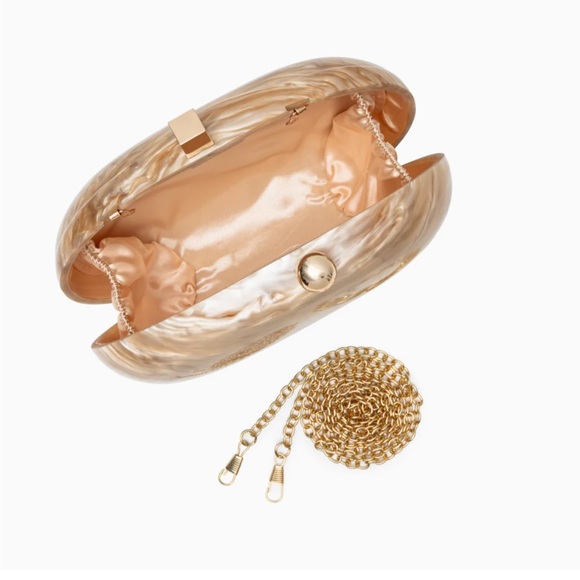 Verano hill Zariya Acrylic Clutch Bag crossbody chain strap cult Gaia style * - Picture 6 of 7